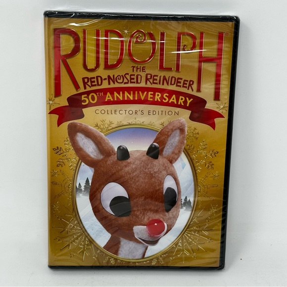 Rudolph the Red-Nosed Reindeer DVD 2014 50th Anniversary with Slip Cover Sealed - Picture 3 of 10